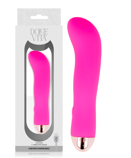 Pleasurements – Dolce Vita – Oplaadbare Vibrator Twee Roze 7 Snelheden