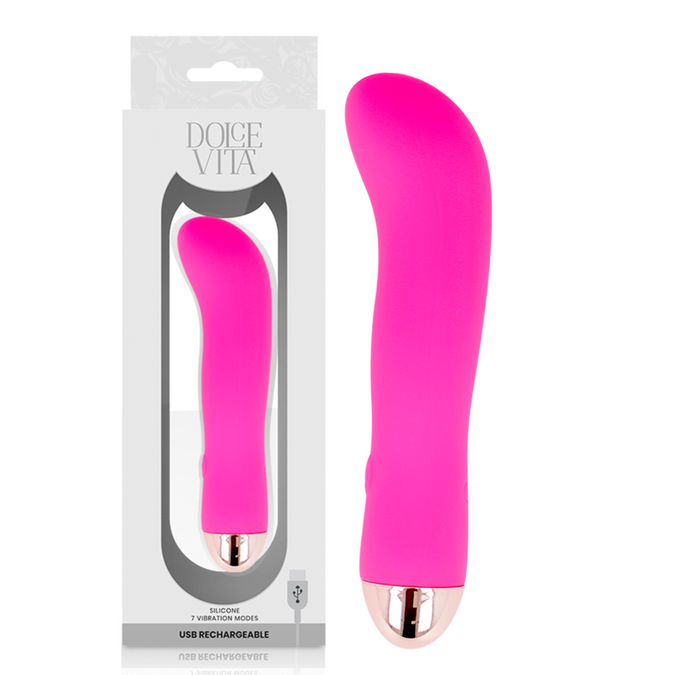 Dolce Vita – Oplaadbare vibrator Twee Roze 7 Snelheden