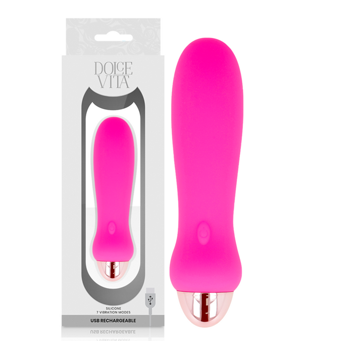 Dolce Vita – Rechargeable Vibrator Five Pink 7 Speed