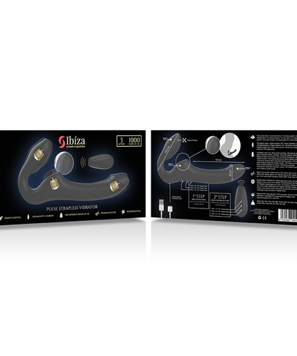 IBIZA - STRAPLESS VIBRATOR WITH REMOTE CONTROL PUSH BUTTON