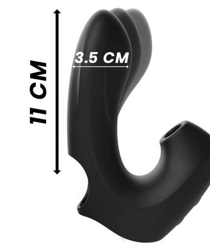 IBIZA - POWERFUL VIBRATING AND CLITORIS SUCTION THIMBLE