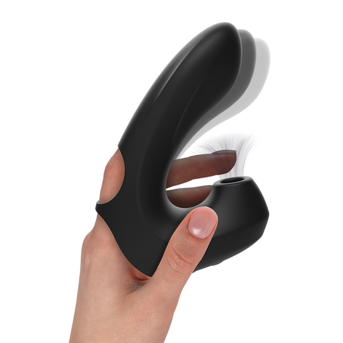 IBIZA - POWERFUL VIBRATING AND CLITORIS SUCTION THIMBLE