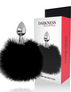 Donkerheid – Extra Anale Buttplug met Staart Zwart 7 cm