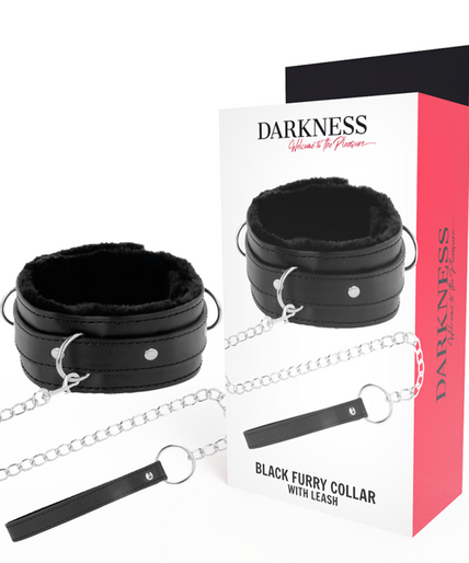 DARKNESS - COMFORTABLE POSTURE NECKLACE WITH LEATHER CHAIN