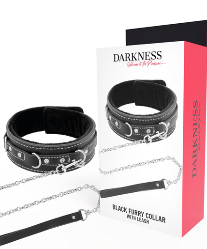 Darkness – High Quality Leather Necklace with Leash