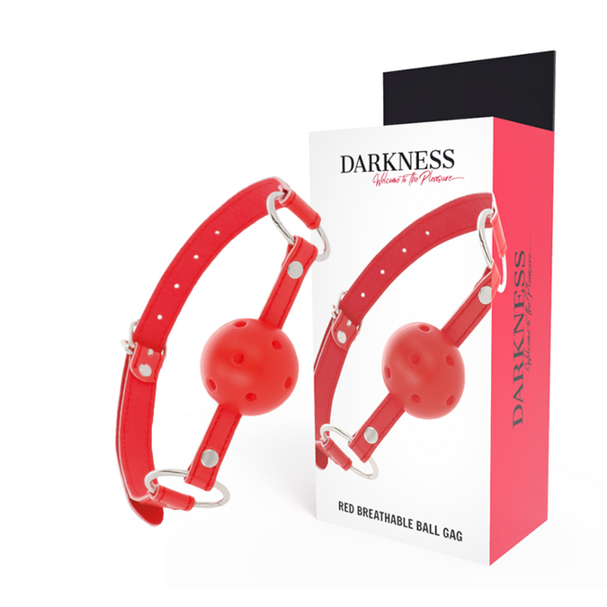 Darkness – Roter atmungsaktiver Knebel