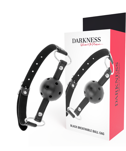 DARKNESS - BLACK BREATHABLE GAG