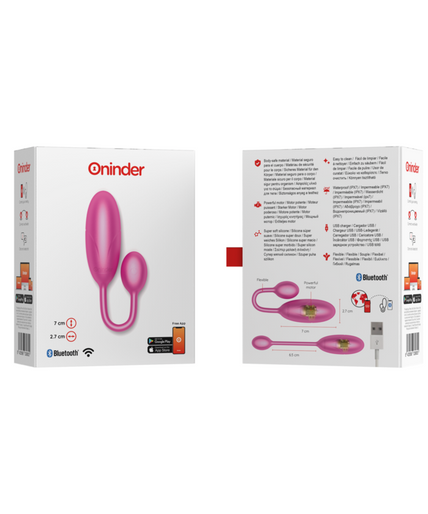 ONINDER - DENVER VIBRATING EGG PINK 7 X 2.7 CM FREE APP
