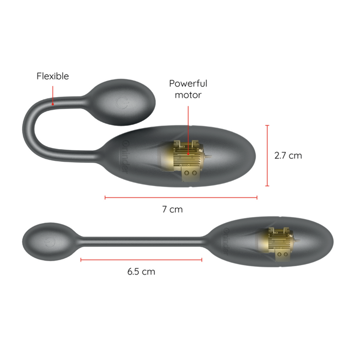 Oninder – Denver Vibrating Egg Black 7 X 2.7 Cm Free App