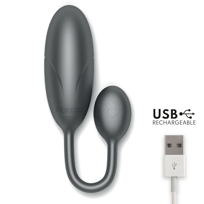 Oninder – Denver Vibrating Egg Black 7 X 2.7 Cm Free App