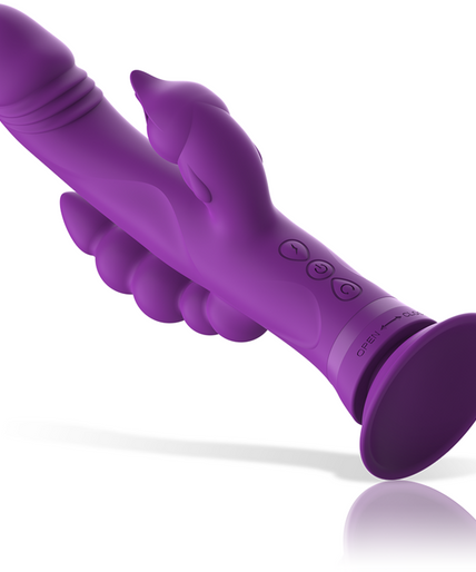 INTENSE - CASANOVA RABBIT SILICONE VIBRATOR TRIPLE MOTOR PURPLE