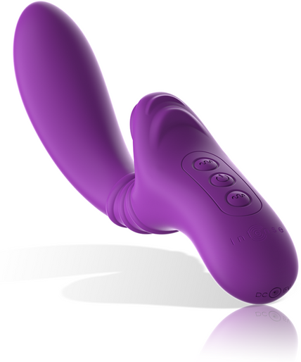 INTENSE - HARRY FLEXIBLE VIBRATOR WITH PURPLE TONGUE