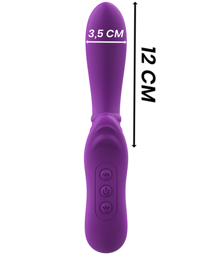 INTENSE - HARRY FLEXIBLE VIBRATOR WITH PURPLE TONGUE