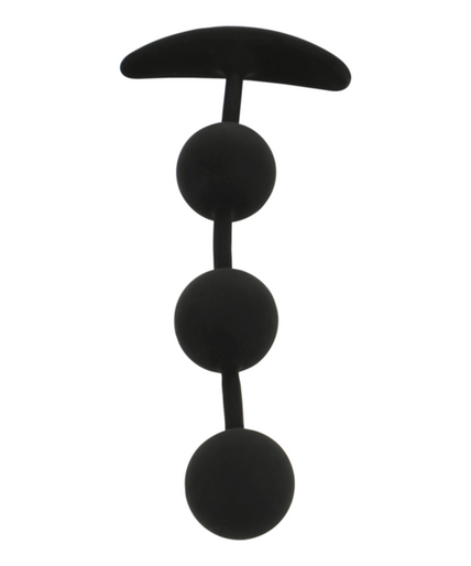 Black&silver – Harry Anal Rosary 3 Silicone Spheres 14 Cm