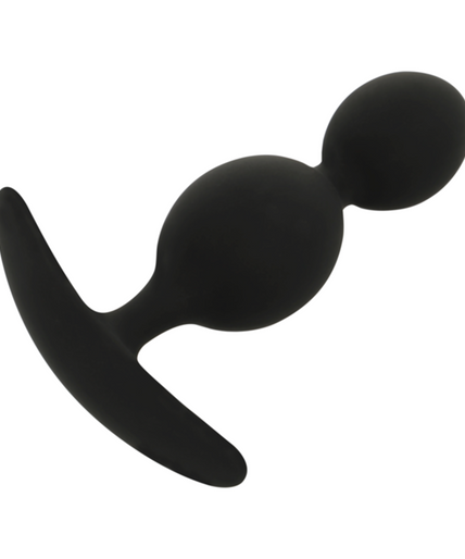 Zwart&zilver – Orson Plug Silicone 2 Anale Golven 9 Cm