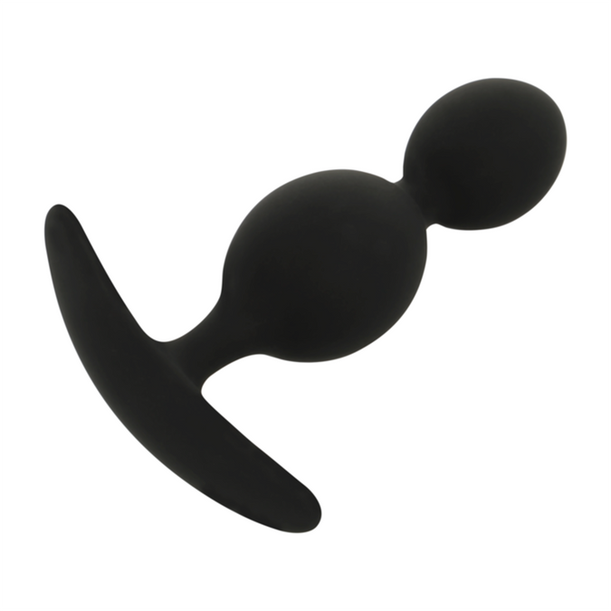 Zwart&zilver – Orson Plug Silicone 2 Anale Golven 9 Cm