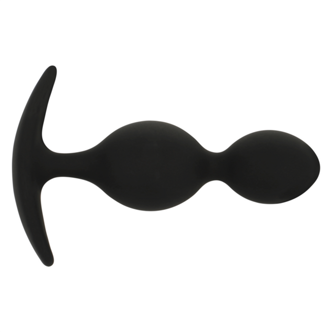 Zwart&zilver – Orson Plug Silicone 2 Anale Golven 9 Cm