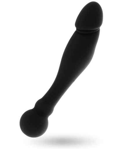 Zwart&zilver – Karl G – Spot Stimulating Dildo Zwart 18 Cm