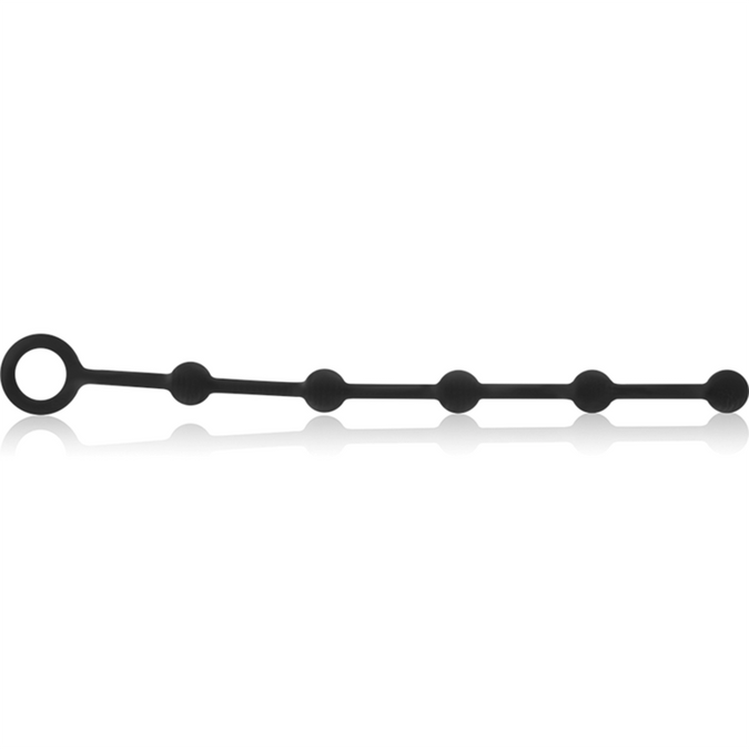 Black&silver – Korg Anal Rosary Silicone Initiation 21 Cm
