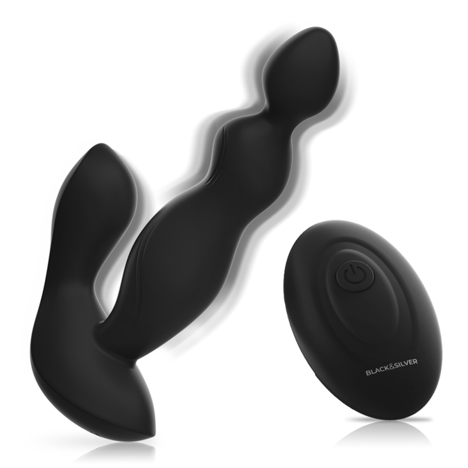 ZWART&ZILVER - CORA ANALE PLUG SILICONEN AFSTANDSBEDIENING