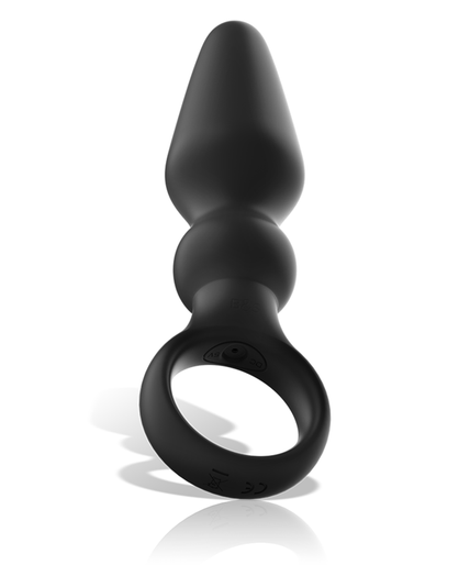 BLACK&SILVER - OZZY POWERFUL SILICONE ANAL PLUG