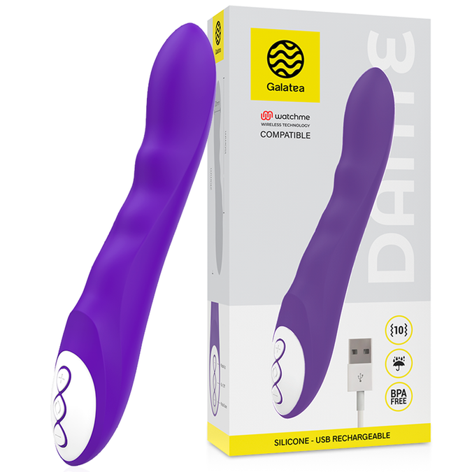Galatea – Dante Paarse Vibrator + Watchme Afstandsbediening