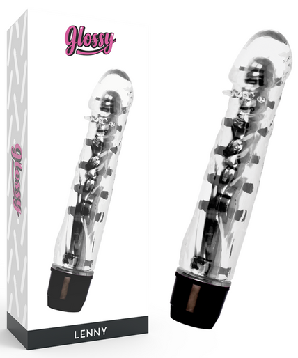 GLOSSY - LENNY VIBRATOR BLACK