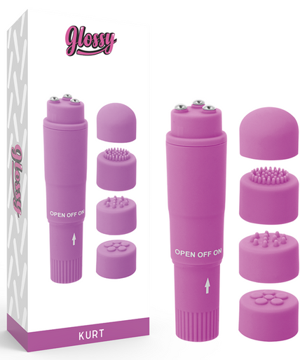 GLOSSY - KURT POCKET MASSAGER PURPLE