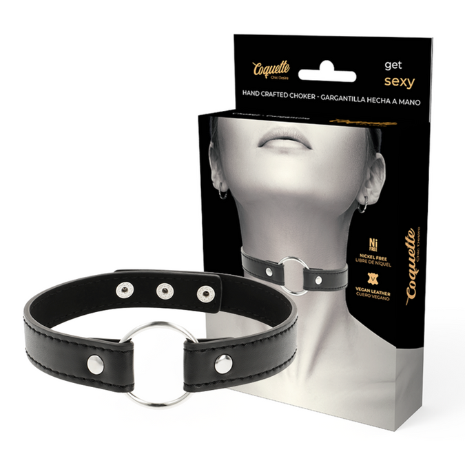 Coquette Chic Desire – Halskette aus veganem Leder Damenaccessoire