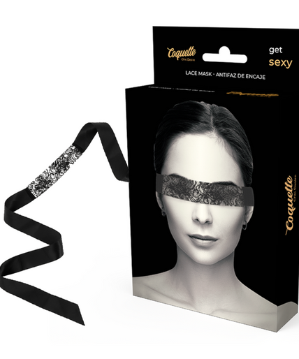COQUETTE CHIC DESIRE - LACE MASK BLACK