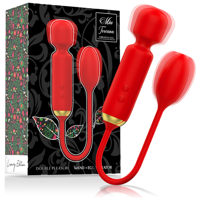 Mia – Toscana Double Pleasure Wand + Vibrerend Ei