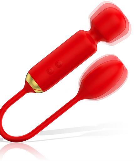 MIA - TOSCANA DOUBLE PLEASURE WAND + VIBRATING EGG