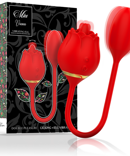 MIA - VIENNA DOUBLE PLEASURE LICKING + VIBRATING EGG