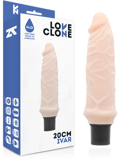 LOVECLONE - IVAR SELF LUBRICATION VIBRATOR 20 CM -O- 3.7 CM