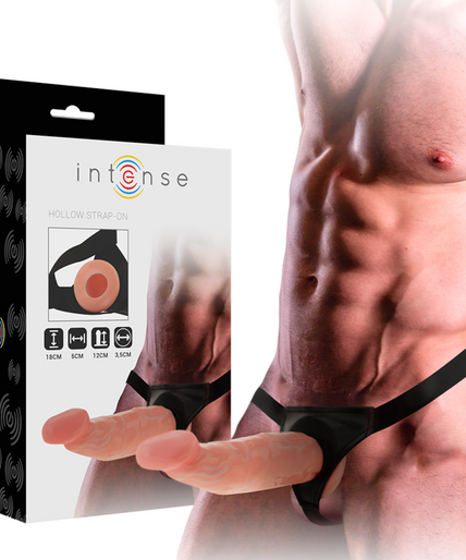 INTENSE - HOL HARNAS MET DILDO 18 X 3,5 CM