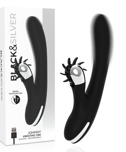BLACK&SILVER - BUNNY JOHNNY VIBRATING VIBE
