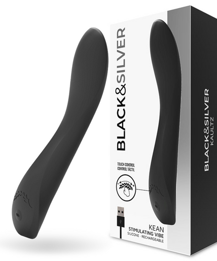 BLACK&SILVER - KEAN VIBRATOR TOUCH CONTROL