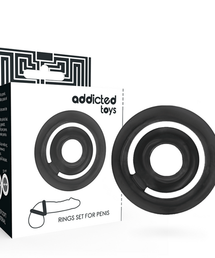 ADDICTED TOYS - POTENZ- C-RING PENIS BLACK