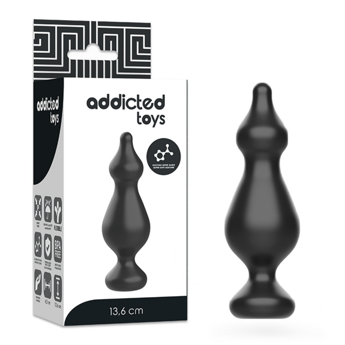 Addicted Toys – Anale Seksuele Plug 13,6 Cm Zwart