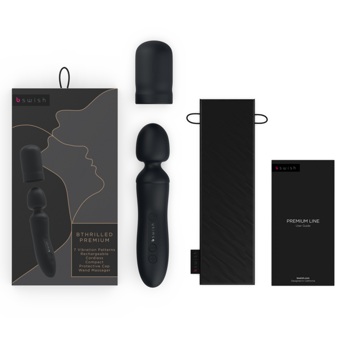 B SWISH - BTHRILLED VIBRATOR WAND PREMIUM ZWART