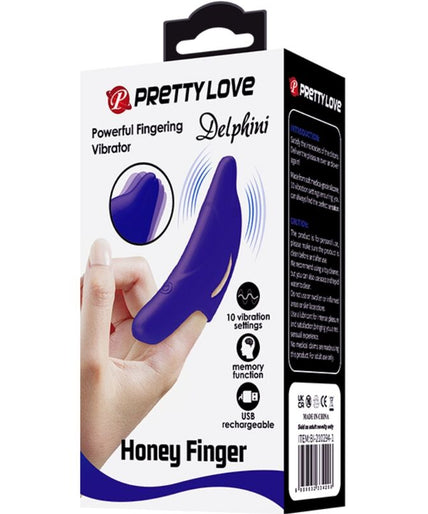 PRETTY LOVE - DELPHINI POWERFUL DARK BLUE FINGER STIMULATOR