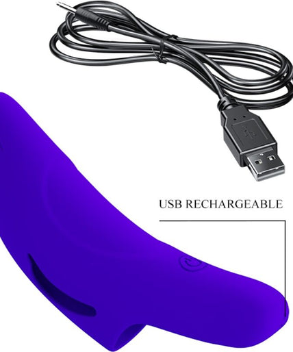 PRETTY LOVE - DELPHINI POWERFUL DARK BLUE FINGER STIMULATOR