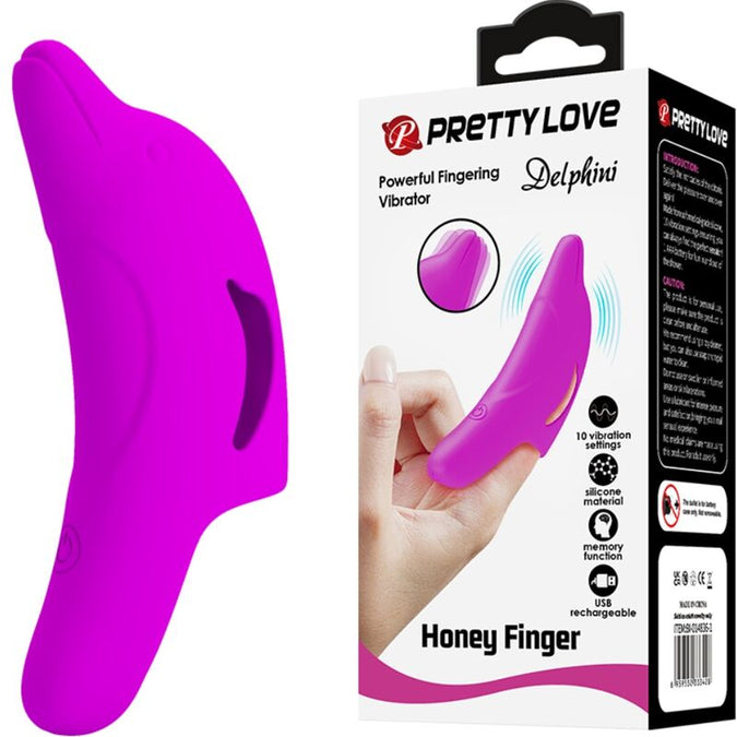 Pretty Love – Delphini kraftvoller lila Fingersimulator