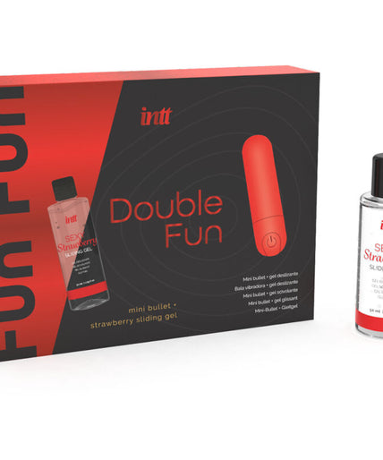INTT RELEASES - DOUBLE FUN KIT WITH VIBRATING BULLET AND STRAWBERRY MASSAGE GEL