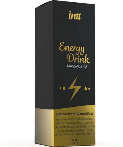 INTT MASSAGE & ORALE SEX - MASSAGEGEL MET GEAROMATISEERDE ENERGIE DRINK EN VERWARMEND EFFECT