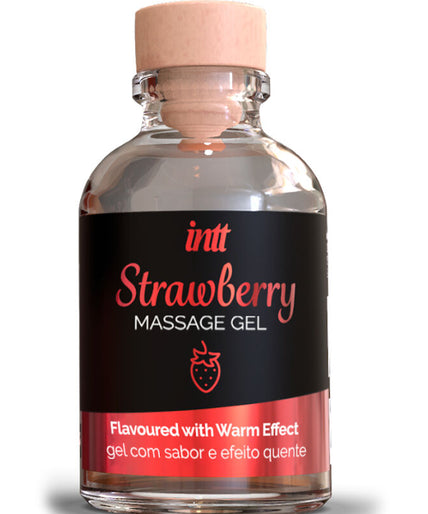 INTT MASSAGE & ORAL SEX - HOT EFFECT STRAWBERRY FLAVOR MASSAGE GEL