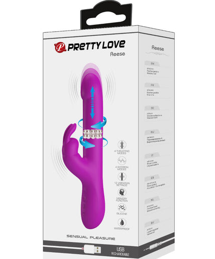 PRETTY LOVE - REESE VIBRATOR WITH PURPLE ROTATION