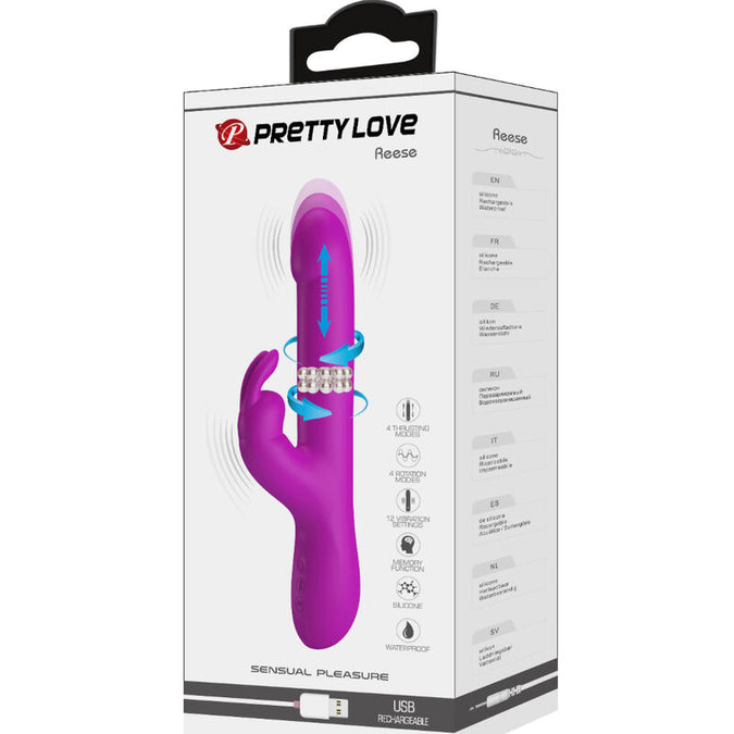 Pretty Love – Reese vibrator met paarse rotatie