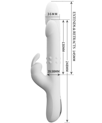 PRETTY LOVE - REESE VIBRATOR WITH SILVER ROTATION