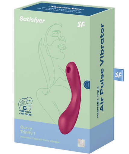 Satisfyer – Curve Trinity 1 Luchtdrukvibrator Rood